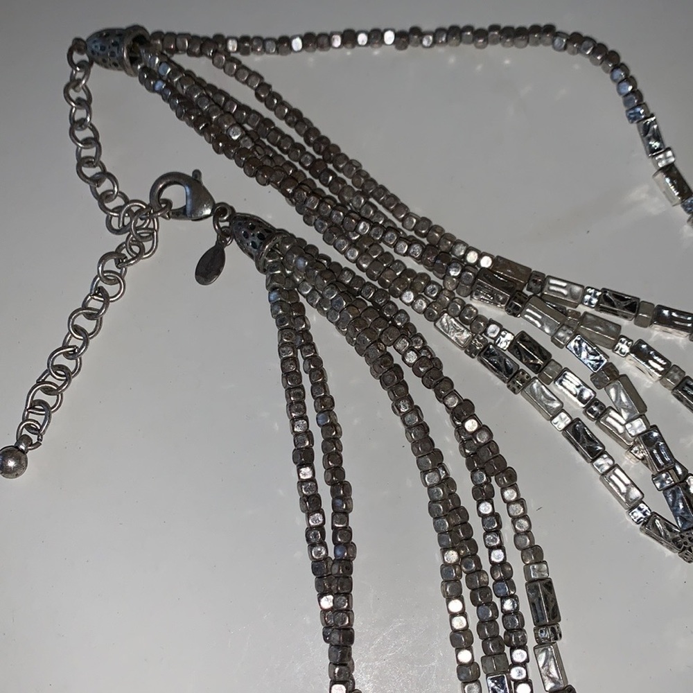 Chico’s Beautiful Multi Strand Statement Necklace - image 5